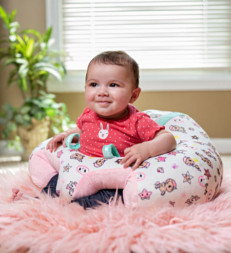 Infant Sitting Chair - Pink Snow Leopard