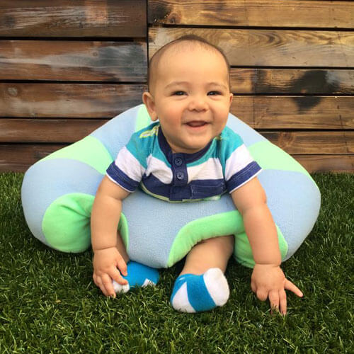 Infant Sitting Chair - Blue N' Green – Hugaboo